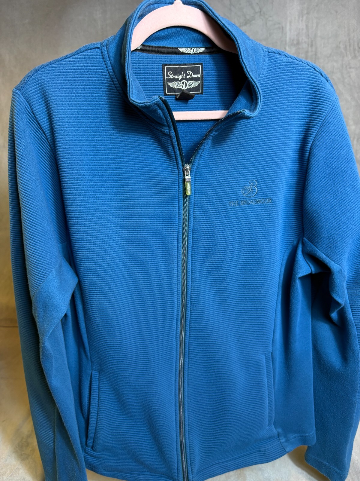 Straight Down Broadmoor Blue Pullover Womens 1/4 … - image 1