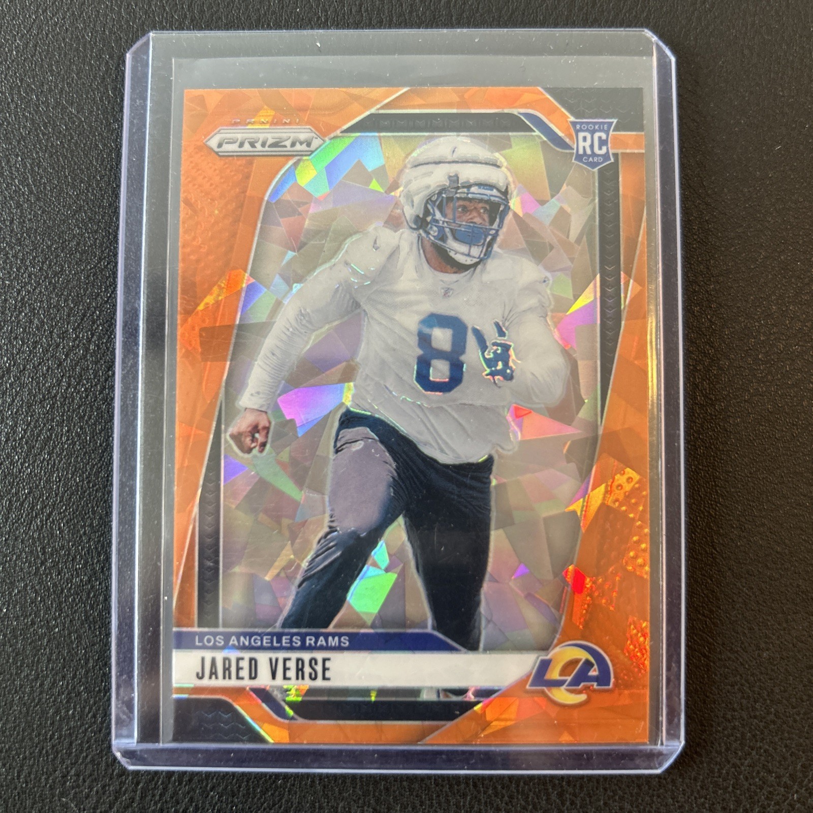 2024 Prizm Jared Verse ORANGE Cracked Ice Rams Rookie (RC)  RAMS