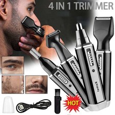 4 In 1 Rechargeable Hair Beard Eyebrow Ear Nose Shaver Trimmer Electric Kits UK