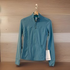 Lululemon Women  s Define Jacket Nulu Washed Blue WBLE Size 6 Full Zip NEW
