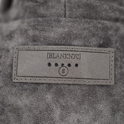 Blank NYC Jacket Womens Small Gray Moto Microsuede Lined Asymmetric Zip Unlined - Picture 3 of 22