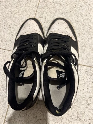 Nike Dunk Low Retro Sneakers da Uomo - White/White/Black, EU 43