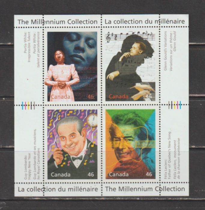 Canada 2000 The Millennium Collection Souvenir Sheet MNH - Image 1 of 1