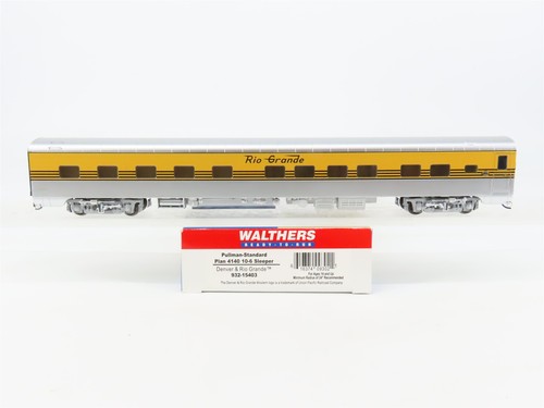 Coche de pasajeros escala HO Walthers 932-15403 D&RGW Rio Grande P-S 10-6 dormitorios | Condition: Used