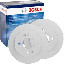 2X BOSCH BREMSSCHEIBEN Ø234mm HINTEN PASSEND FÜR HYUNDAI I10 KIA PICANTO