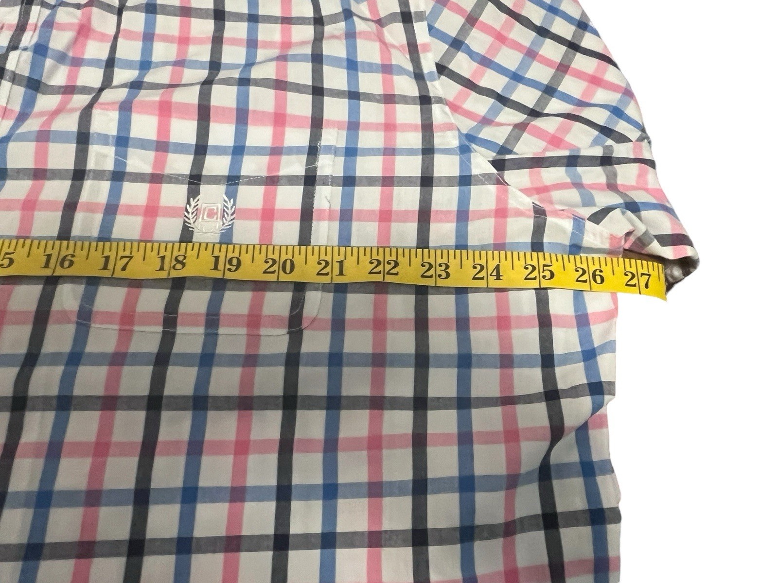 Chaps Men's Multicolor Button- Down PlaidShirt Si… - image 9