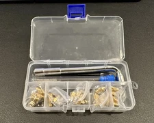 25 PCS Ender 3 V2 Nozzles 3D Printer Extruder Hardened Steel Nozzle 0.4M Tools