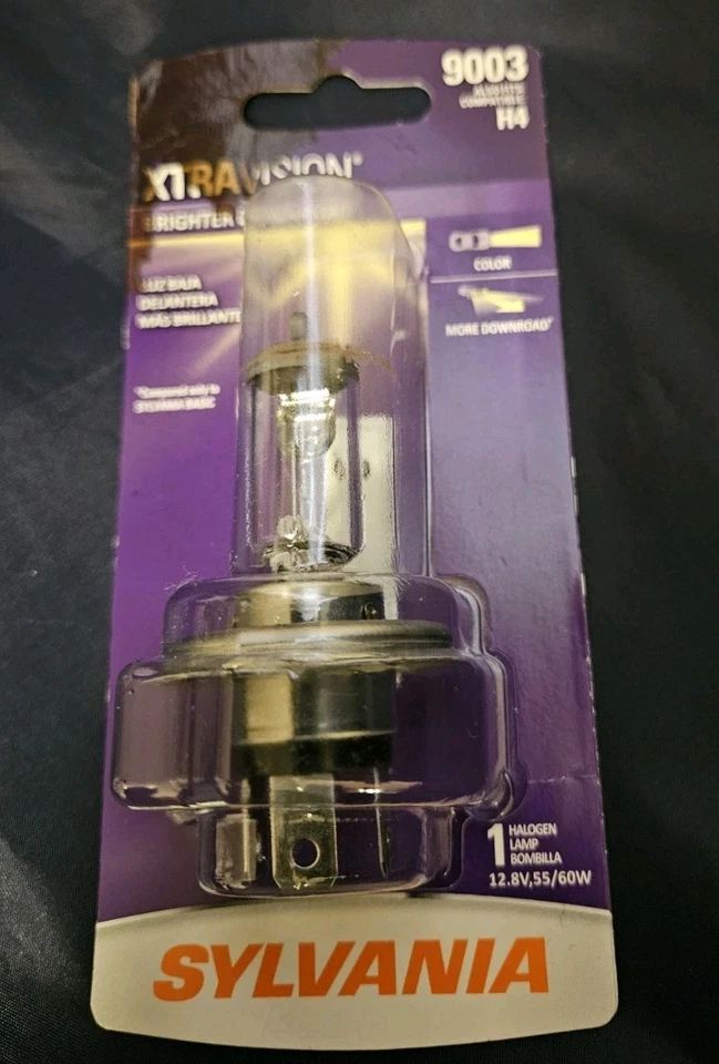 车头灯灯泡-SYLVANIA XTRAVISION 9003/H4 HALOGEN 灯 — 第 2/3 张图片