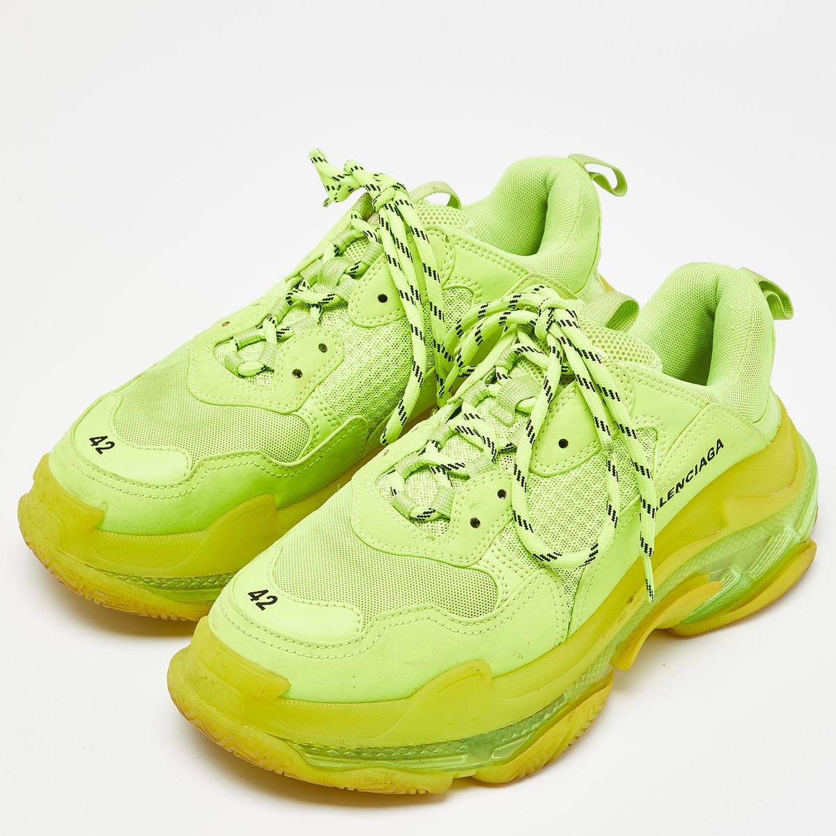 靴 BALENCIAGA triple s neon green 42 Balenciaga | Triple S | Neon Green – PashionShoe