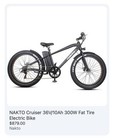 NAKTO 300W Fat Tire E-electrical Bike - UL 2849 standards. 30 Miles, & More — photo 7