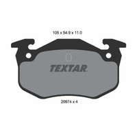 Textar 2097401 Bremsbelagsatz Scheibenbremse Hinterachse FüR CitroëN Peugeot
