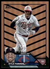 2023 Topps Update - Orange & Black Foil #US57 Kyle Farmer Minnesota Twins