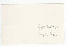 Hugh Casson Signed Album Page / Autographed British Architect