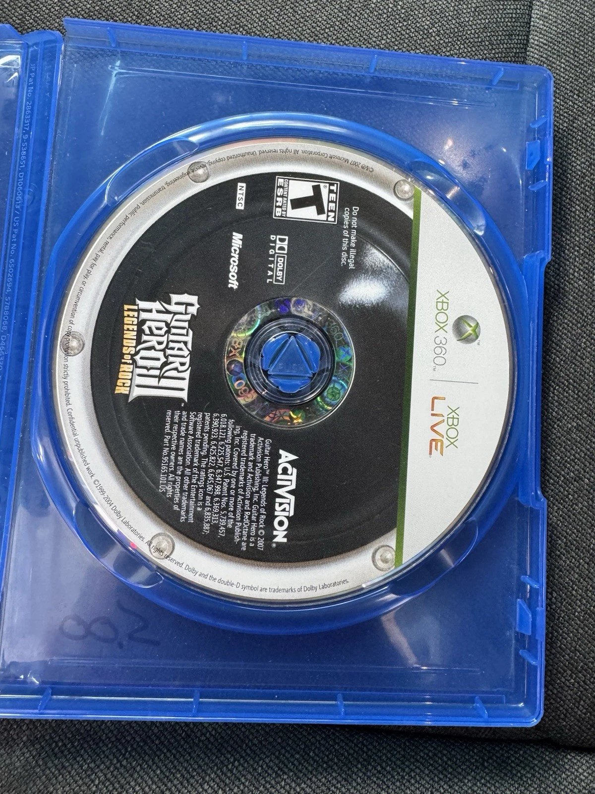 Guitar Hero III 3: Legends of Rock (Microsoft Xbox 360) Clean & Tested Disc Only