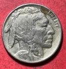 1917 US Buffalo Nickel! "Philadelphia" Mint! FULL HORN! XF Details! Old US Coin!