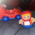 Weebles Wobble 1990 Playskool Red Race Car and Driver 7 Weeble — photo 4