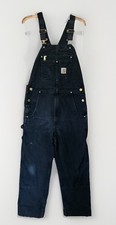 Carhartt Black Duck Bib Overalls Relaxed Fit 32x30 Made In Mexico VGC Unlined