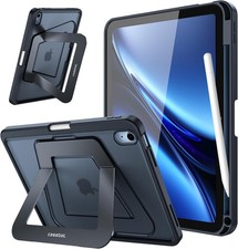 Case for iPad A16 11th Gen 2025 Slim Frosted Hard Cover Multi-Angle Kickstand