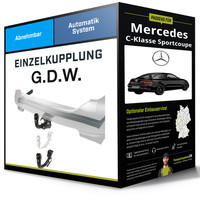 Abnehmbare AnhäNgerkupplung FüR Mercedes C-Klasse Sportcoupe 18- C205 G.D.W. Neu