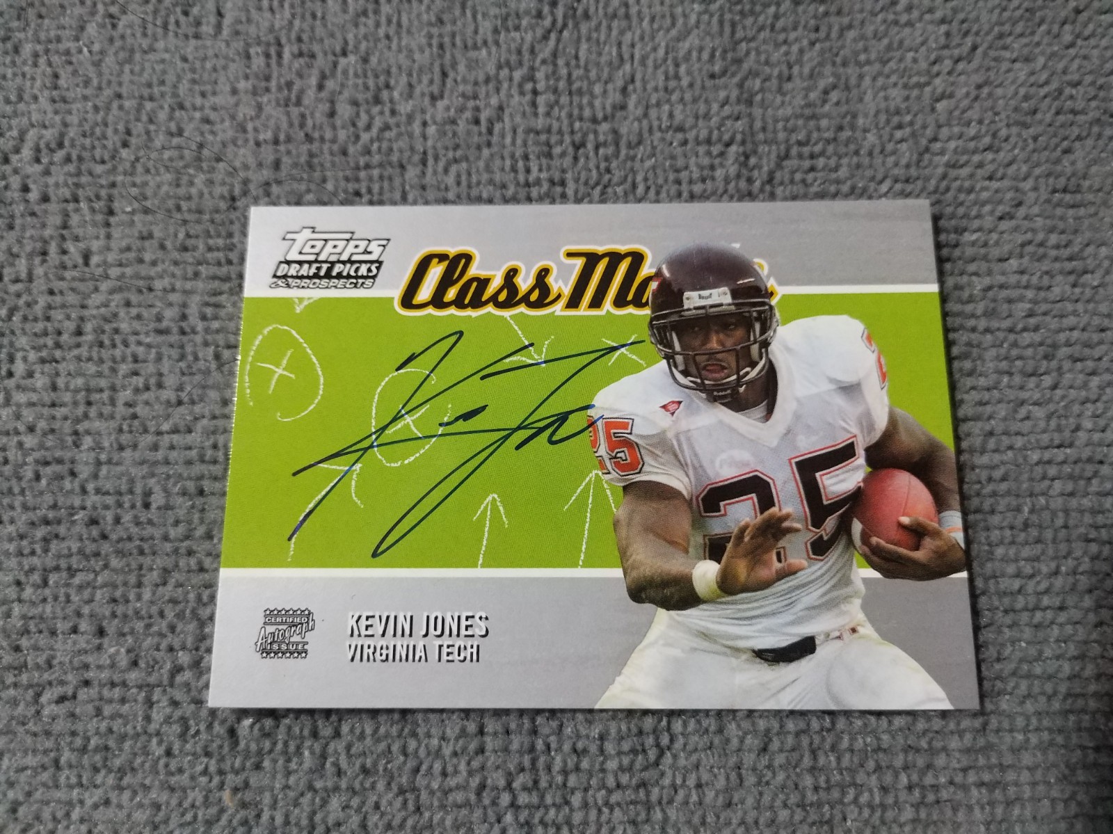 Kevin Jones Topps Draft Picks & Prospects Class Marks #CMKJ Class Marks-Autograph