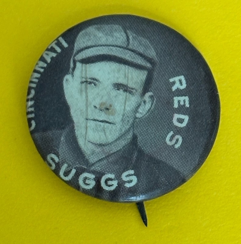 1910-12 SWEET CAPORAL PIN GEORGE SUGGS CINCINNATI REDS NICE CONDITION! VINTAGE