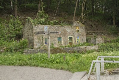 Foto 12x8 A zerstörtes Kanalhaus Langbahnufer\/SK3154 Es hat sein Dach verloren c2017