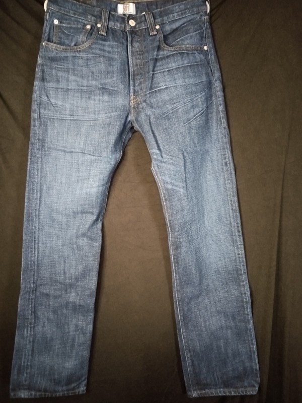 Levi's Men's 501 34x30 Original Straight Fit Jeans - Dark Wash
