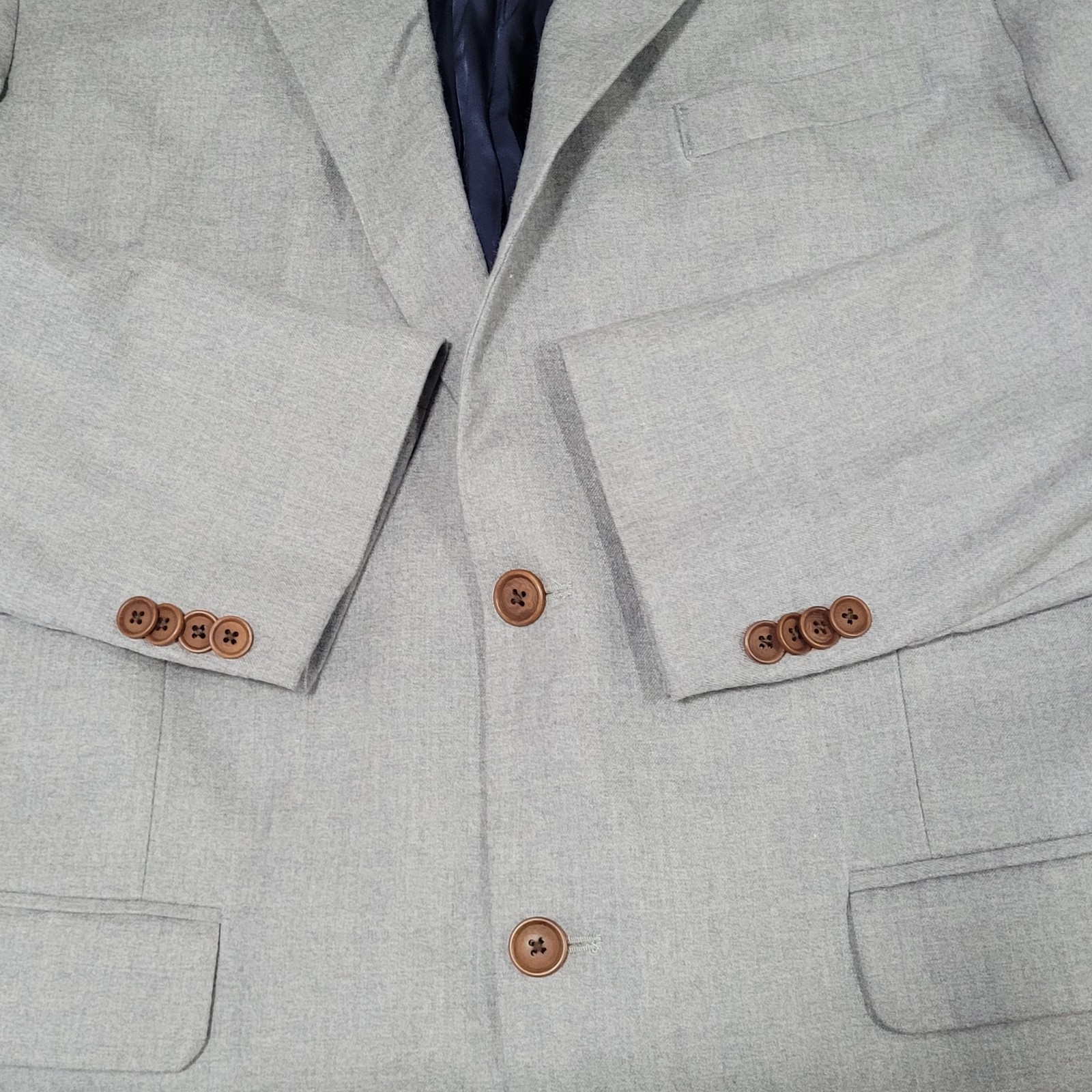 Studio Suits Grey 2 Button Double Vented Peak Han… - image 11