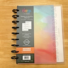 Happy Planner Classic Painted Gradients 12 Month Student 2025-26 NEW Extra Discs