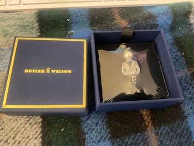 Butler & Wilson Sammlerstück seltener adretter Mann mit Zylinderhut mit Dymante-Detail 2,5 Zoll