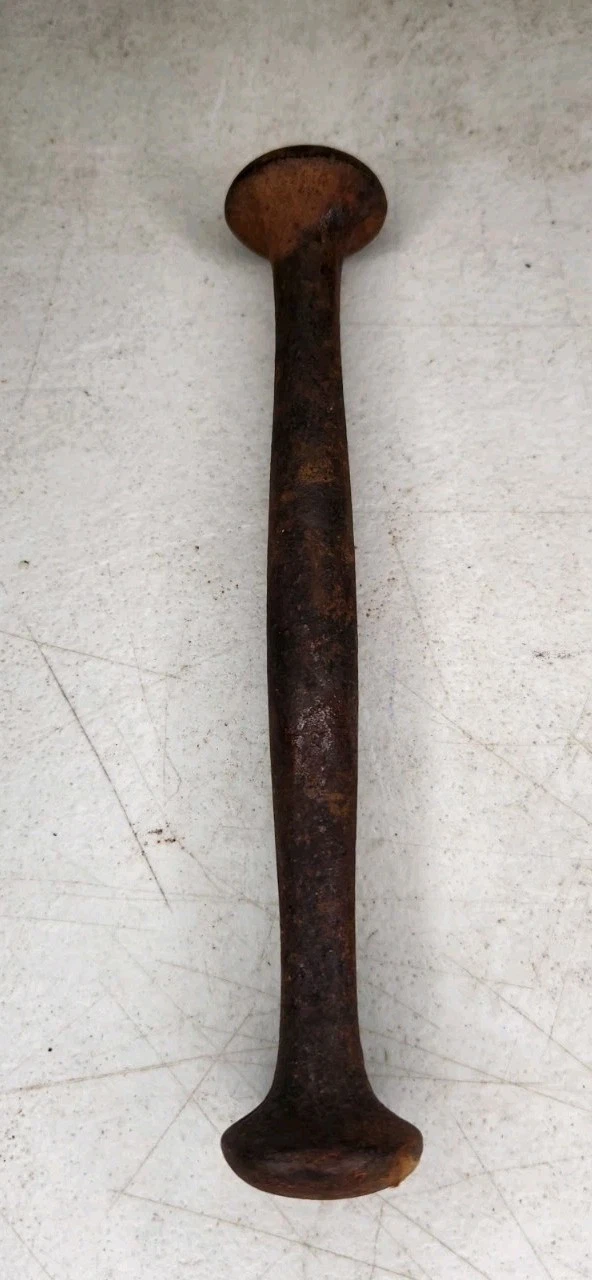 Antique Primitive Iron pestle For Grinding Herbs Medicine Feed Old Farm #4