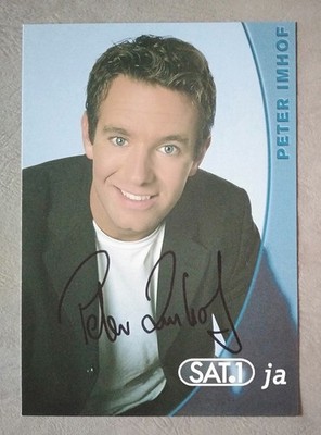 16286 Peter Imhof SAT.1 Autograph Card Original Signed