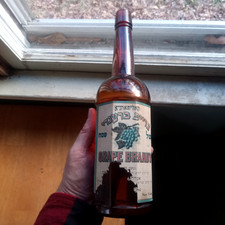 RARE 1890s GRAPE BRANDY JEWISH PASSOVER BOTTL...