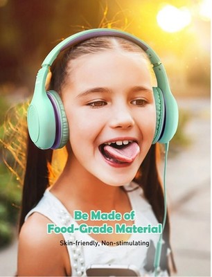 Mpow BH297B Kids Headphones with Microphone, 85/94dB Volume Limit, Foldable