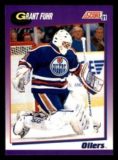  114 Grant  Fuhr 31 Oilers 1990 Score Hockey Sports Trading Card 