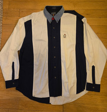 Vintage Chaps Ralph Lauren Oxford Shirt Mens XL Oversized Button Down Colorblock