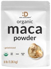 Organic Peruvian Maca Root Powder 3lbs - Gelatinized for Easy Digestion