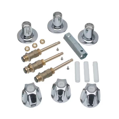 3-Handle Tub and Shower Wall Mount Trim Kit for Price Pfister Verve Faucets in C