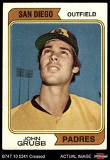 1974 Topps #32 Johnny Grubb Padres RC VARIATION ASR 3 - VG