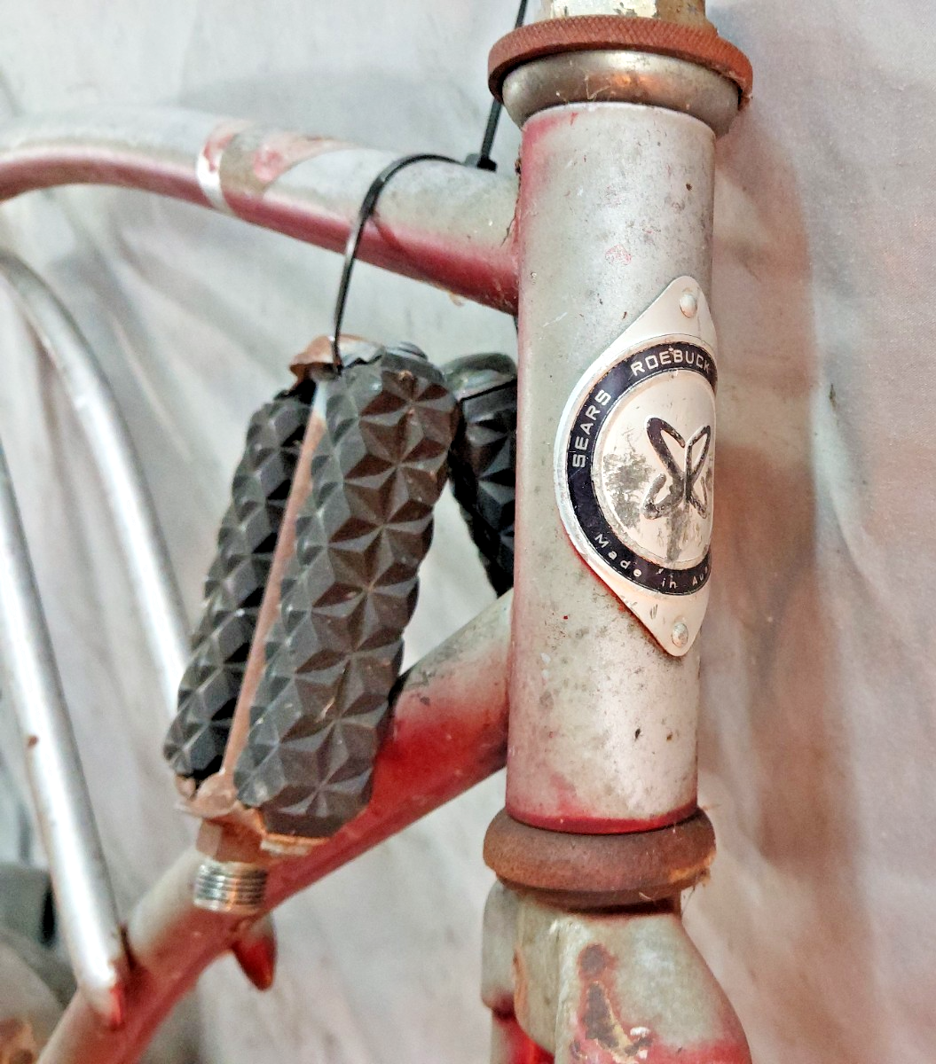 1960 Sears Roebuck Vintage Cruiser Bike Frame Set Large 18.5