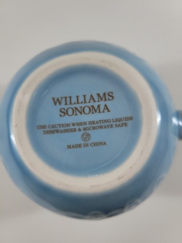 Taza de café Williams Sonoma huevo de Pascua azul en relieve "You're Eggcellent" 12 oz nueva - Imagen 11 de 15