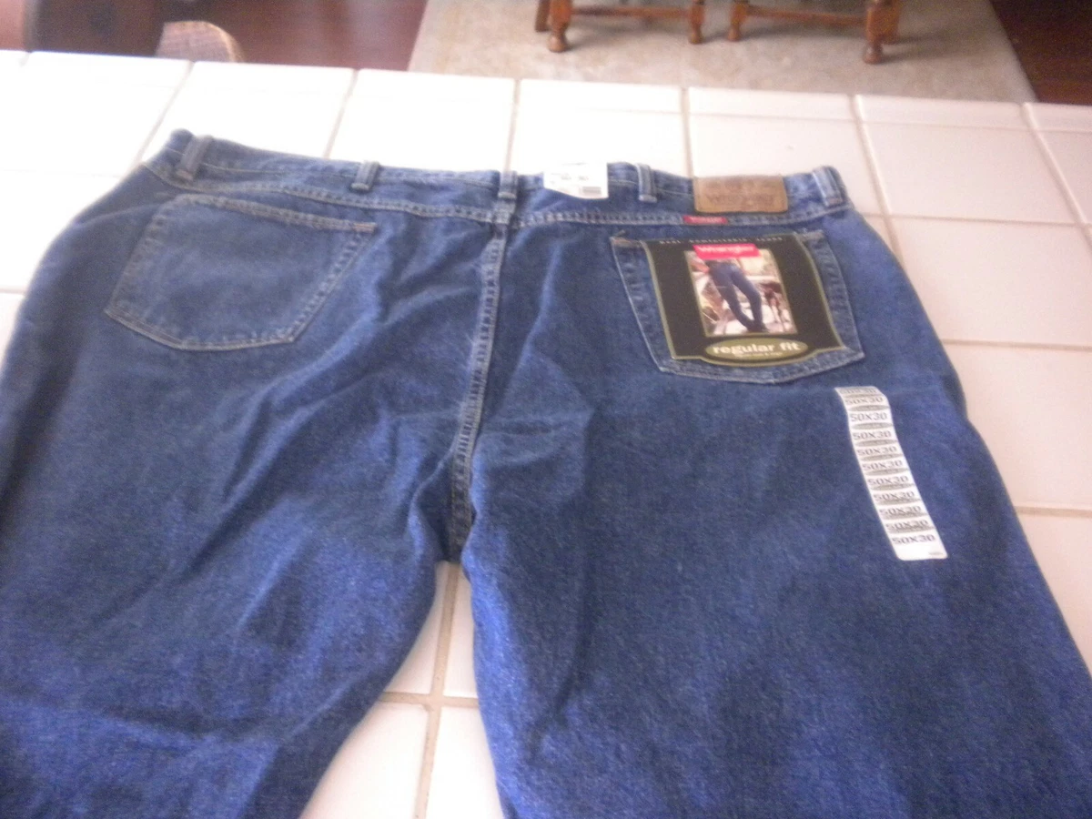 Wrangler jeans 50x30 sales