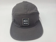 Ace Wasabi Rock N Roll Sushi 5 Panel Snap Adjustable Hat Cap Dad Men Women Gray