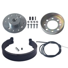 Pignone cavo freno a tamburo 4" foro 5/8" 3/16" portachiavi per Predator 212 196cc 6,5hp