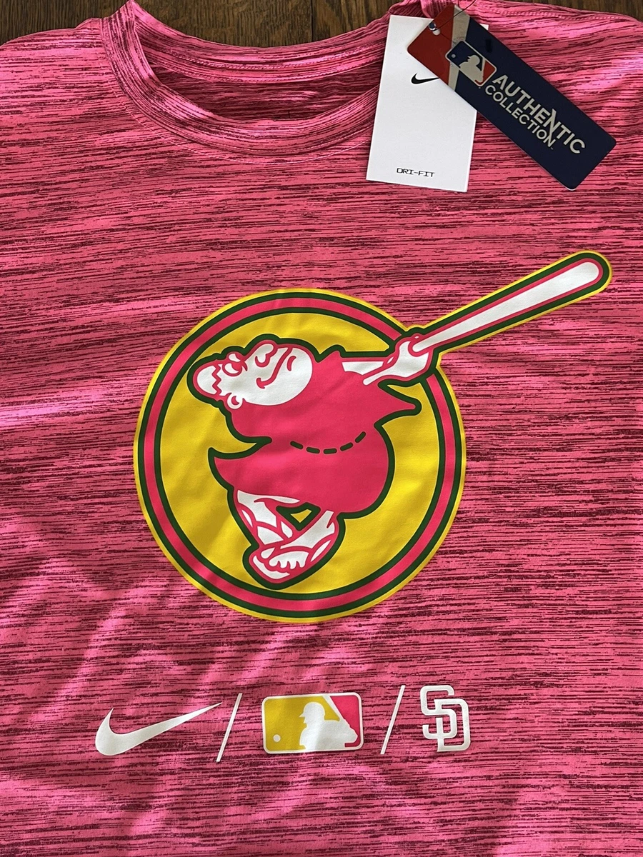 New Nike San Diego Padres City Connect Velocity T-Shirt Dri-fit