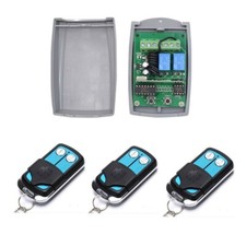 Gate Garage Door Barrier Kit 2 Channel 433mhz Receiver Remote
