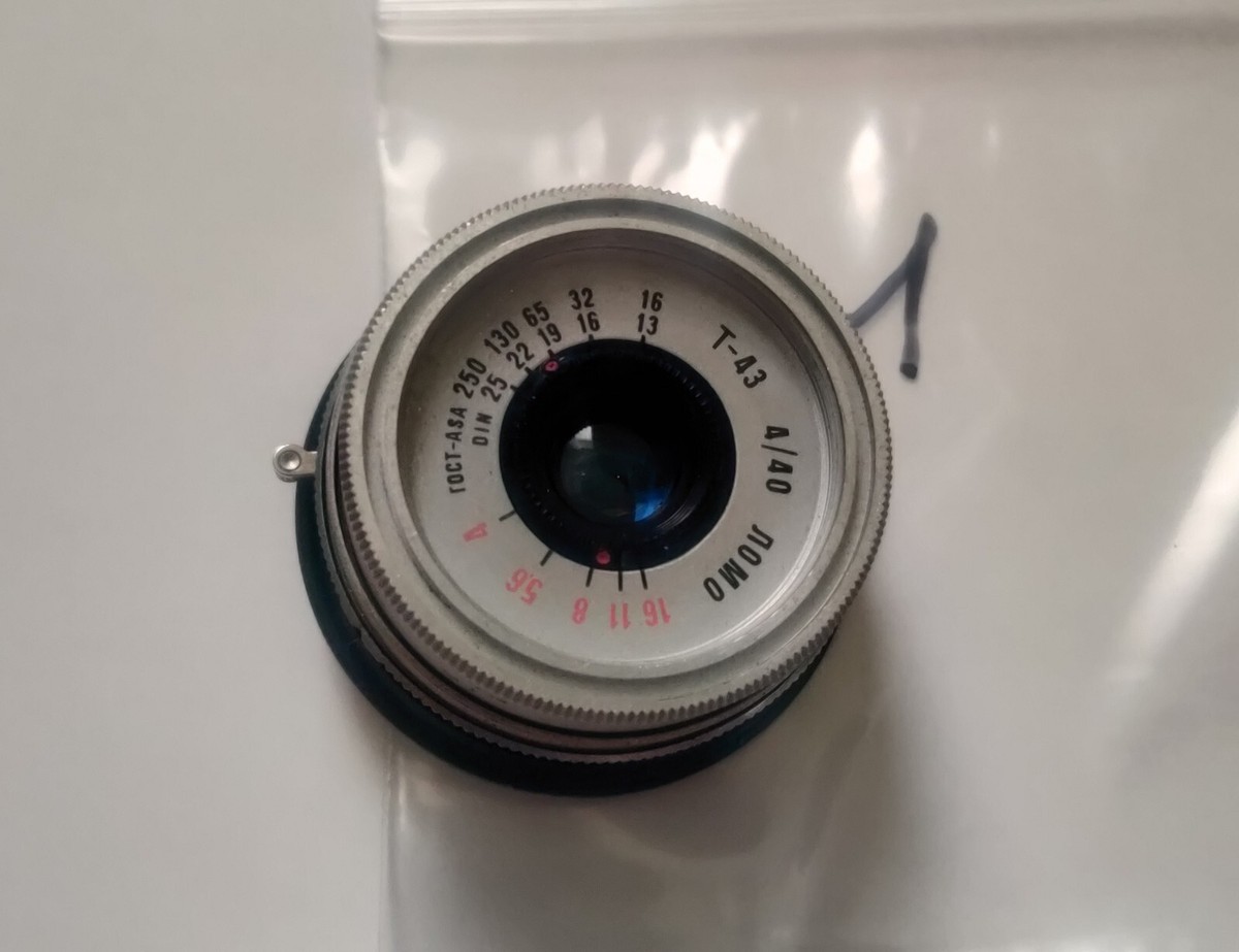 Lens SMENA 8m Camera ( LOMO ) T-43 40mm ( Triplet ) Silver