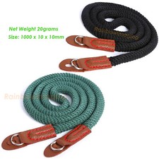  2 Pcs Green Black Soft Cotton Shoulder Neck Strapfor Nikon Canon Sony Olympus