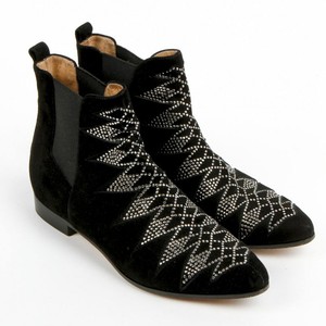 silver studded booties