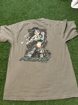 Vintage PLASTIK ANIME tee Shirt, L, Hook Ups style, Double